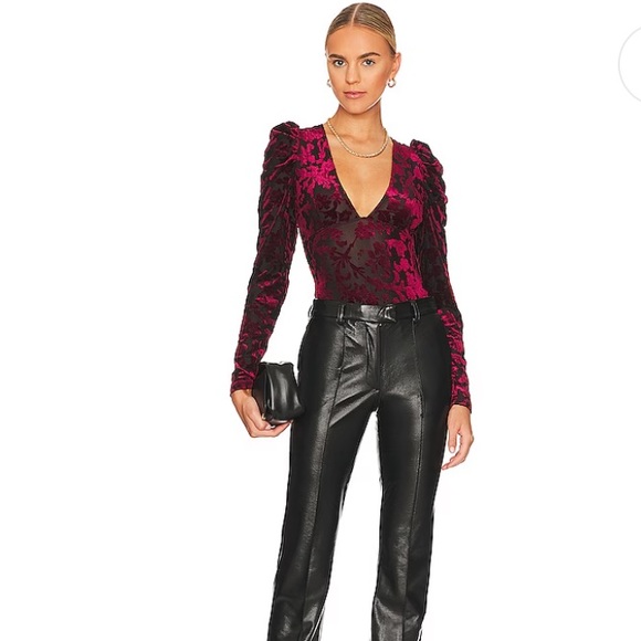 Free People Magic Hour Bodysuit in Midnight Combo - Picture 2 of 3